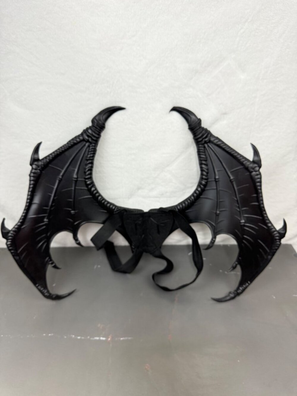 Dragon-Inspired Black Costume Wings With elastic Straps For Cosplay Or Hallow